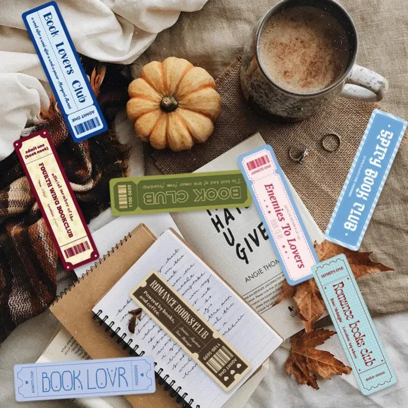30 Vintage Ticket Bookmarks