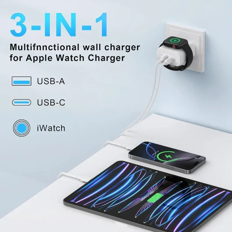 3-in-1 Apple Watch Wall Charger