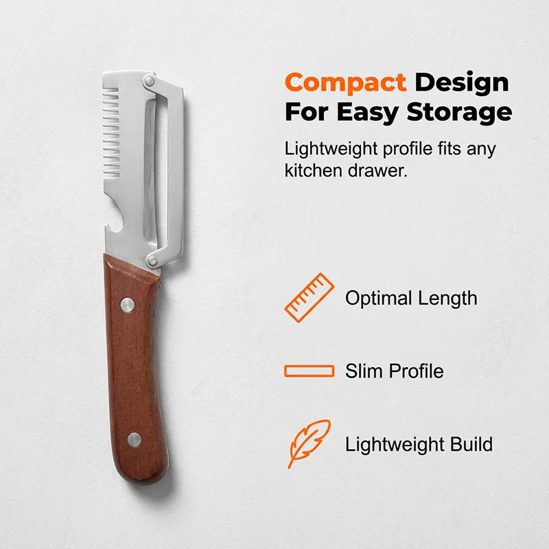 3-in-1 Scallion Shredder & Peeler