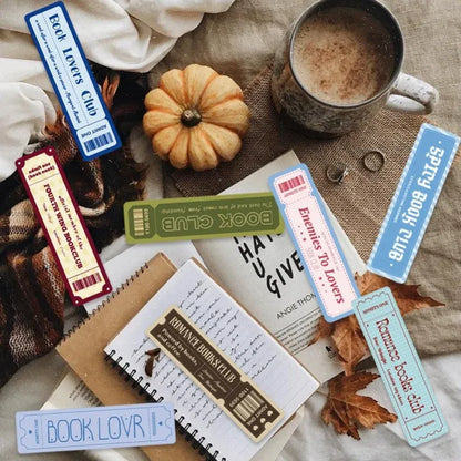 30 Vintage Ticket Bookmarks