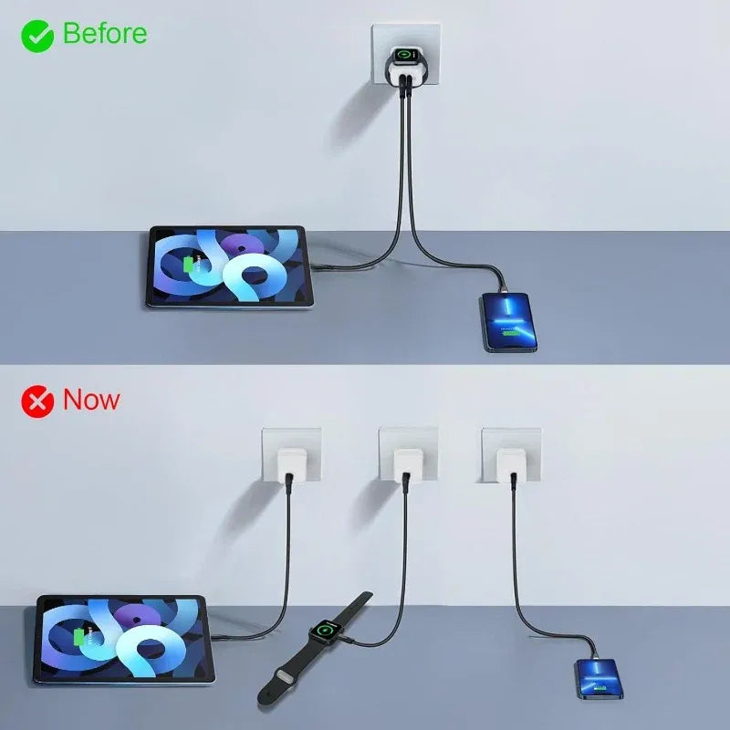 3-in-1 Apple Watch Wall Charger